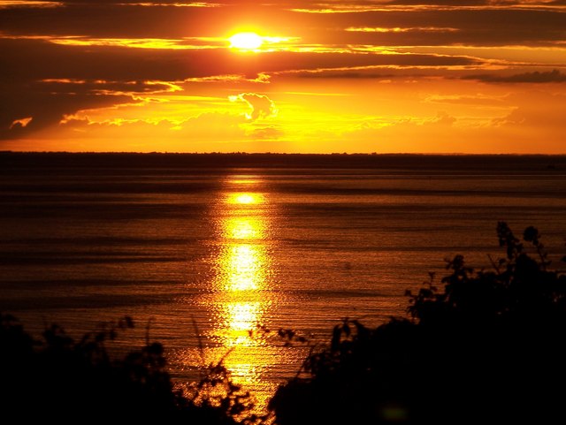 Sunset Over The Wash Old Hunstanton © Elliott Simpson Geograph