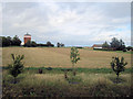 Fordham water tower viewed from A142