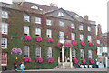 The Angel Hotel opposite The Abbey Gardens