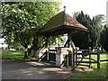 The lych gate at St. James church in Stanstead