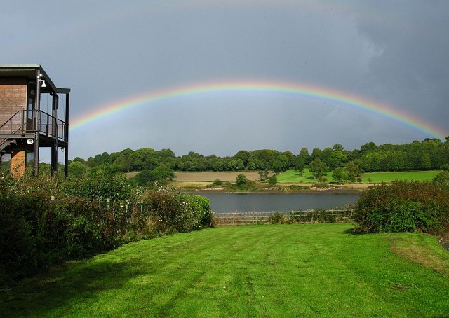 Rainbow over Ogston Reservoir