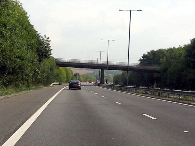 A48(M) Motorway - minor road overbridge... © J Whatley :: Geograph ...