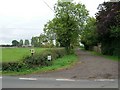 Entrance drive to Upper Spring Farm