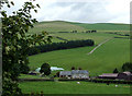 Hillside and Caebanol Farm west of Old Radnor, Powys