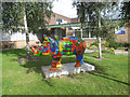 Rhino Mania - #46 African Rhino outside the Lache Community Centre