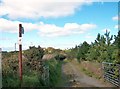 Footpath northwards towards Top Rhos