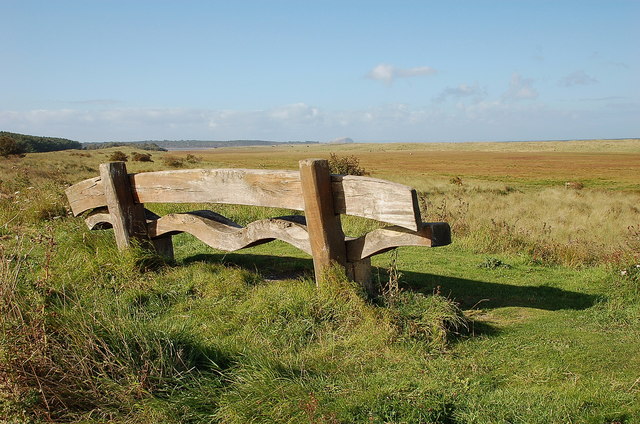 Seat at the John Muir Country Park near Dunbar