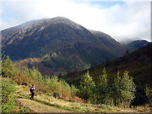 NN1367 : Forest track, Nevis Forest, Glen Nevis by Karl and Ali