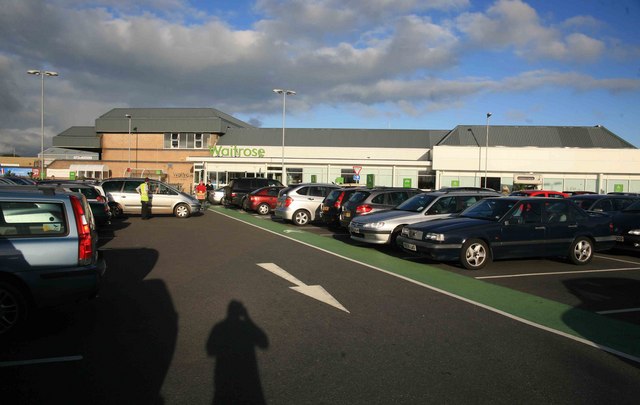 Waitrose and car park © roger geach :: Geograph Britain and Ireland