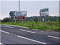 Road signs at Stannington Station road-ends