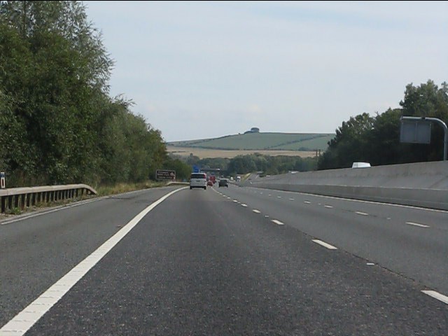 M4 Motorway approaching junction 15... © J Whatley :: Geograph Britain ...