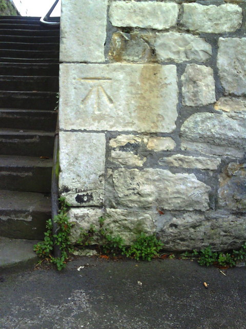 Benchmark on wall by Chapelhey Steps