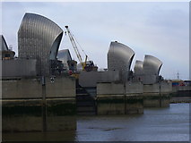 TQ4179 : Gates 6, 5 and 4 at the Thames Flood Barrier by Colin Smith