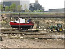 NT3975 : Cockenzie boat yard by Richard Webb