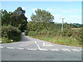 Narrow road to Rhiw-Las and Clytha Hill