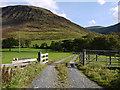 Track to Tyn-y-cornel Isaf farm