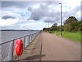 SJ3786 : The Mersey promenade near Otterspool by Raymond Knapman