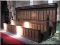 NY9166 : St. Michael's Church, Warden - choir stalls by Mike Quinn