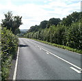 Usk Road heads towards Usk