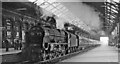 SD5329 : Smoke and noise as a Special runs through Preston Station by Ben Brooksbank