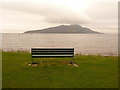 Lamlash: bench with island view