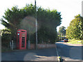 Vandalised phone box