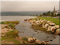 Lamlash: Blairmore Burn enters the sea