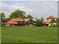 Housing facing village green off Monkfield Lane, Great Cambourne