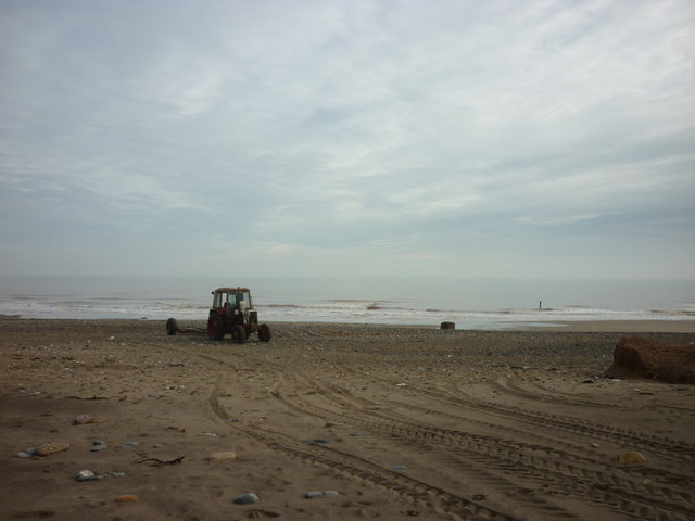 A tractor to pull the Fishermen's boats back ashore