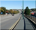 Looking towards Wharf Road from George Street Bridge, Newport