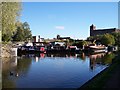 Canal moorings at Leigh