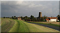 Levee of River Ouse near Goole Mill