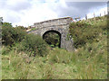 Old road bridge over abandoned railway