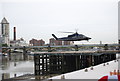 Helicopter landing, London Heliport