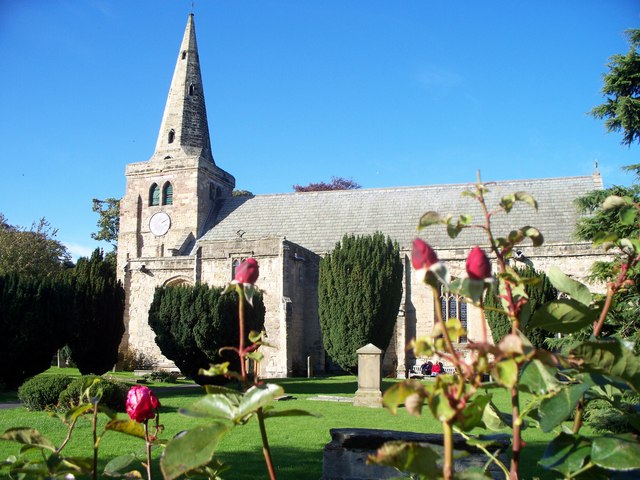 Roses on the Church wall