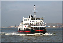 SJ3389 : The Royal Iris of the Mersey approaching Woodside ferry terminal by William Starkey