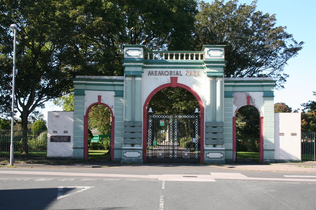 Fleetwood:  Entrance to Memorial Park