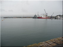 SW8132 : Royal Navy and Royal Fleet Auxiliary presence in Falmouth Docks by Jeremy Bolwell