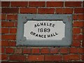 Aghalee Orange hall plaque