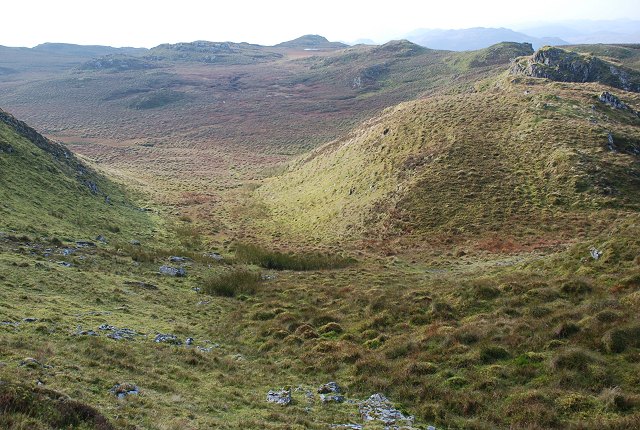 Extensive bog south of Carn Duchara