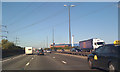 Power lines cross M6, Bromford