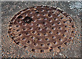 J3374 : Millfield Foundry manhole cover, Belfast by Albert Bridge