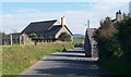 Approaching the junction with the B4413 near Capel Rhyd-bach