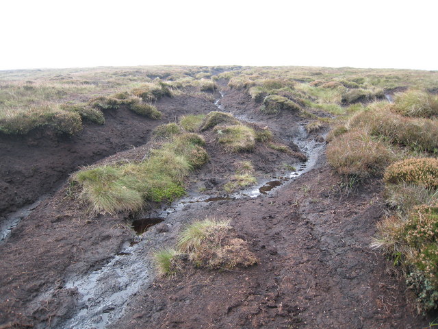 Peat hags near Brown Knoll © Philip Barker :: Geograph Britain and Ireland