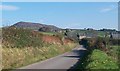 View north-eastwards towards Fferm Tynewydd, Llaniestyn