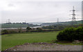 Marshland and view down river Taf