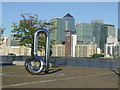 Riverside sculpture near Greenland Dock