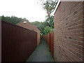 A  Public Footpath between the houses, North Ferriby