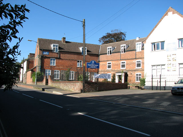 Mangate Street past Sacred Heart School,... © Evelyn Simak :: Geograph ...