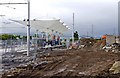O0828 : Construction work at Belgard tram stop, Belgard by P L Chadwick